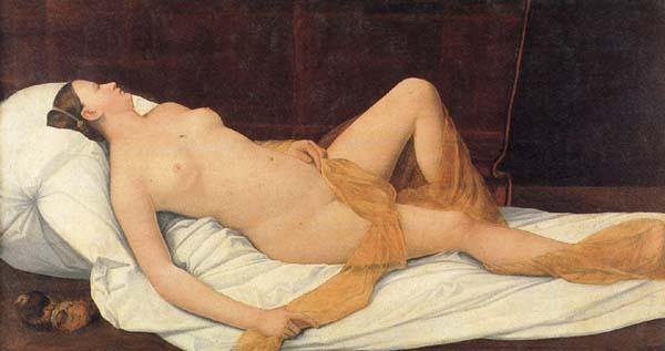 LICINIO, Bernardino Reclining Female Nude France oil painting art